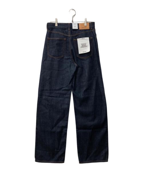 moussy（マウジー）moussy (マウジー) デニムパンツ/TENCEL(TM) DENIM STRAIGHT インディゴ サイズ:27 未使用品の古着・服飾アイテム