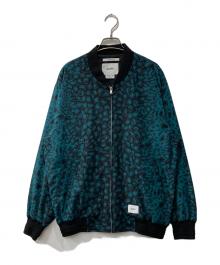 WTAPS（ダブルタップス）の古着「レオパード/POLY. FAILLE. CAMO/ブルゾン」｜グリーン