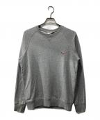 maison kitsuneメゾンキツネ）の古着「ワンポイントロゴスウェット」｜グレー