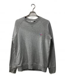 maison kitsune（メゾンキツネ）の古着「ワンポイントロゴスウェット」｜グレー