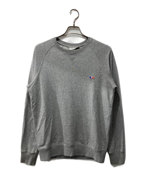 maison kitsune（メゾンキツネ）maison kitsune (メゾンキツネ) ワンポイントロゴスウェット グレー サイズ:Sの古着・服飾アイテム