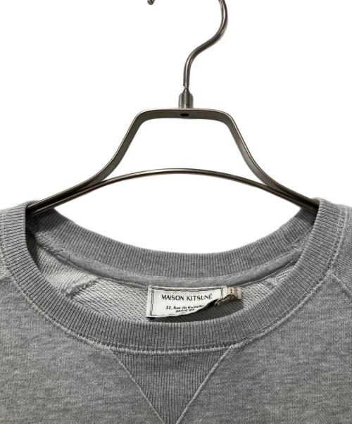 maison kitsune（メゾンキツネ）maison kitsune (メゾンキツネ) ワンポイントロゴスウェット グレー サイズ:Sの古着・服飾アイテム