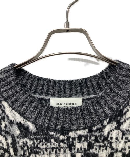 beautiful people（ビューティフルピープル）beautiful people (ビューティフルピープル) Bequiet faire isled pullover/ニット グレー サイズ:42の古着・服飾アイテム