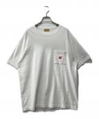 HUMAN MADEヒューマンメイド）の古着「ロゴtシャツ」｜ホワイト