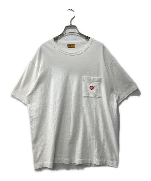 HUMAN MADE（ヒューマンメイド）HUMAN MADE (ヒューマンメイド) ロゴtシャツ ホワイト サイズ:XLの古着・服飾アイテム