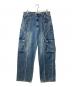 INSILENCE（インサイレンス）の古着「デニムパンツ/Low-cut cargo pants WASHED BLUE」｜インディゴ