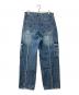 INSILENCE (インサイレンス) デニムパンツ/Low-cut cargo pants WASHED BLUE インディゴ サイズ:M：5000円