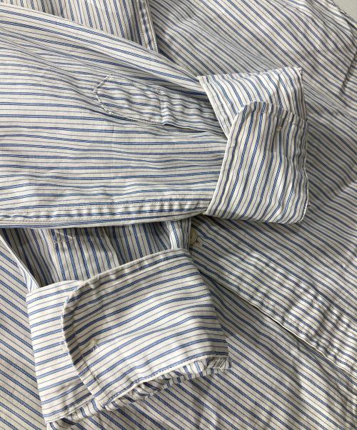 RRL（ダブルアールエル）RRL (ダブルアールエル) ストライプシャツ ブルー サイズ:2の古着・服飾アイテム