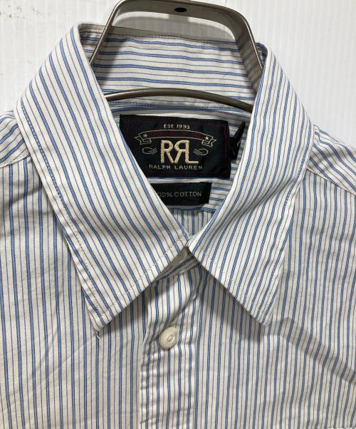 RRL（ダブルアールエル）RRL (ダブルアールエル) ストライプシャツ ブルー サイズ:1の古着・服飾アイテム
