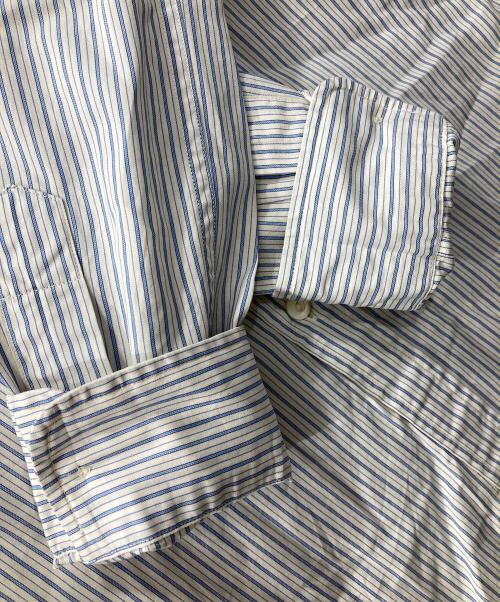 RRL（ダブルアールエル）RRL (ダブルアールエル) ストライプシャツ ブルー サイズ:1の古着・服飾アイテム