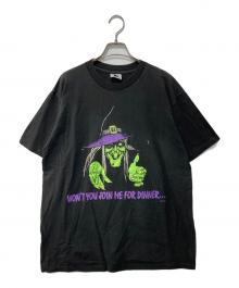 STADIUM COURT（ステイディアム・コート）の古着「プリントTシャツ」｜ブラック
