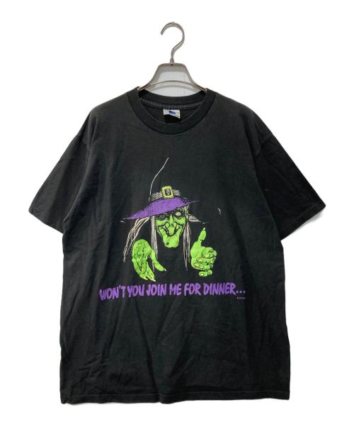 STADIUM COURT（ステイディアム・コート）STADIUM COURT (ステイディアム・コート) プリントTシャツ ブラック サイズ:Lの古着・服飾アイテム