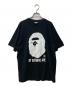 A BATHING APE（アベイシングエイプ）の古着「プリントTシャツ」｜ブラック