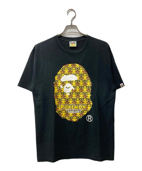 A BATHING APE（アベイシングエイプ）A BATHING APE (アベイシングエイプ) BABY MiLO (ベビーマイロ) プリントTシャツ ブラック サイズ:XLの古着・服飾アイテム