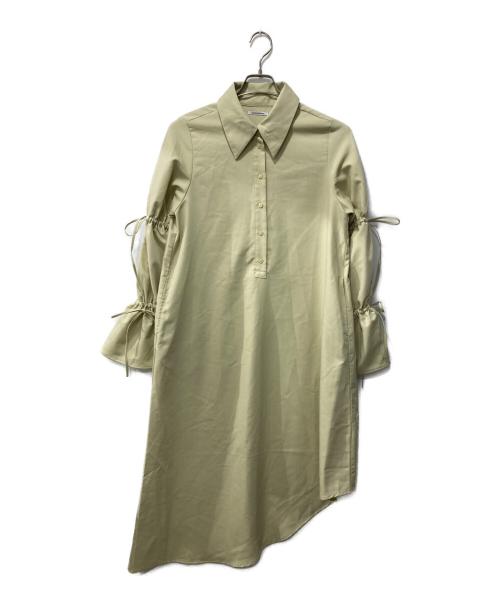 Lil Ambition（リル アンビション）Lil Ambition (リル アンビション) Ribbon Shirt Onepiece/リボンシャツワンピース イエロー サイズ:Fの古着・服飾アイテム