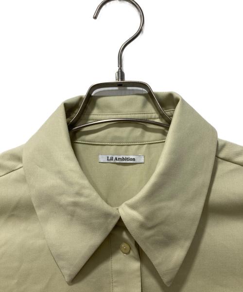 Lil Ambition（リル アンビション）Lil Ambition (リル アンビション) Ribbon Shirt Onepiece/リボンシャツワンピース イエロー サイズ:Fの古着・服飾アイテム