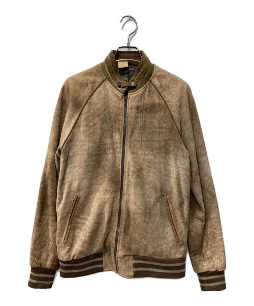 N.HOOLYWOOD（エヌ ハリウッド）N.HOOLYWOOD (エヌ ハリウッド) レザーブルゾン ブラウン サイズ:38の古着・服飾アイテム