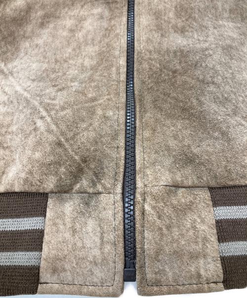 N.HOOLYWOOD（エヌ ハリウッド）N.HOOLYWOOD (エヌ ハリウッド) レザーブルゾン ブラウン サイズ:38の古着・服飾アイテム