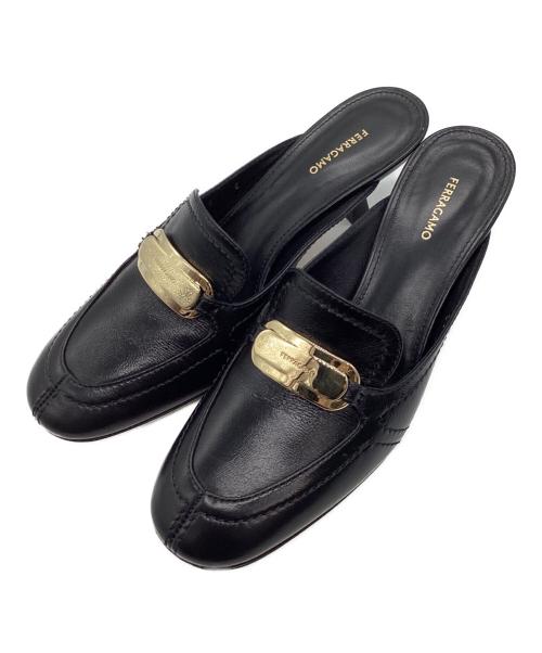 Ferragamo（フェラガモ）Ferragamo (フェラガモ) ミュール/ELODYE/エロディ ブラック サイズ:6の古着・服飾アイテム