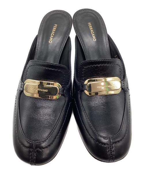 Ferragamo（フェラガモ）Ferragamo (フェラガモ) ミュール/ELODYE/エロディ ブラック サイズ:6の古着・服飾アイテム