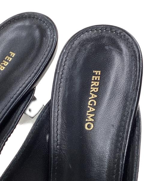 Ferragamo（フェラガモ）Ferragamo (フェラガモ) ミュール/ELODYE/エロディ ブラック サイズ:6の古着・服飾アイテム