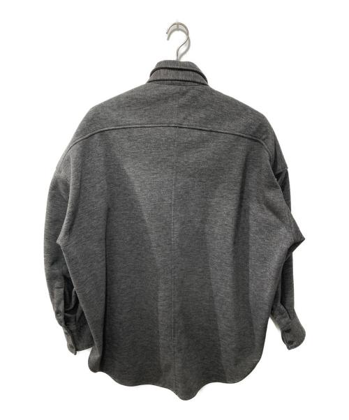 RANDEBOO（ランデブー）RANDEBOO (ランデブー) レーヨン混オーバーサイズシャツジャケット グレー サイズ:Fの古着・服飾アイテム