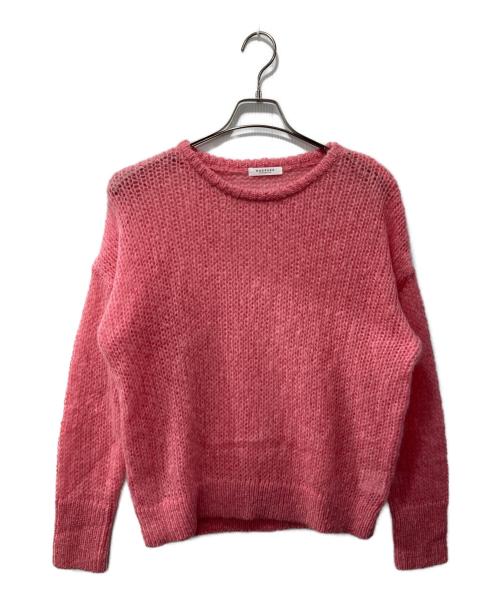 MACPHEE（マカフィー）MACPHEE (マカフィー) ライトモヘヤ クルーネックプルオーバー ピンク サイズ:Sの古着・服飾アイテム