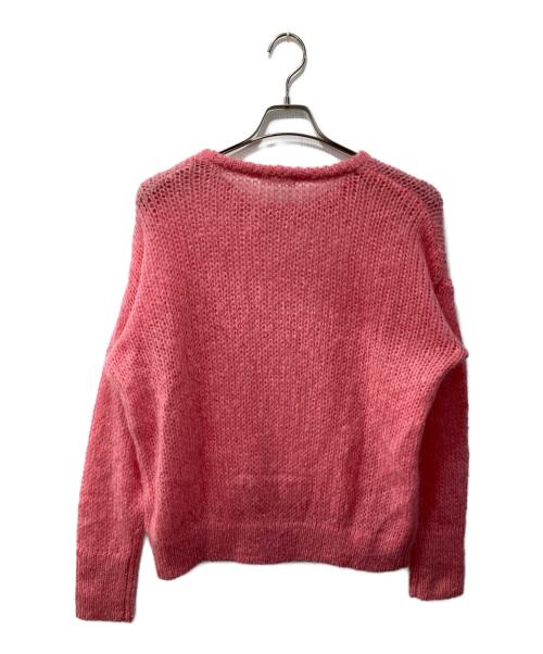 MACPHEE（マカフィー）MACPHEE (マカフィー) ライトモヘヤ クルーネックプルオーバー ピンク サイズ:Sの古着・服飾アイテム