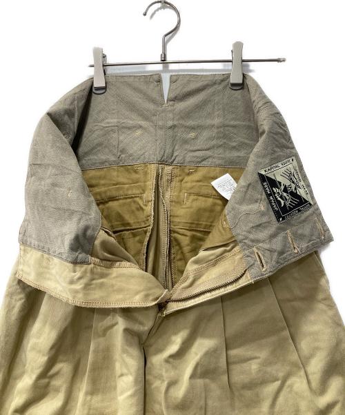 KAPITAL（キャピタル）KAPITAL (キャピタル) チノハイウエスト ワイドパンツ BARON ベージュ サイズ:Sの古着・服飾アイテム