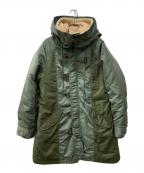AVIREXアヴィレックス）の古着「マテリアルコンビN-3B」｜カーキ