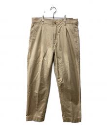 BEAMS PLUS（ビームスプラス）の古着「1 Pleat 80/3 Twill」｜ベージュ