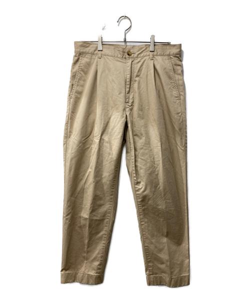 BEAMS PLUS（ビームスプラス）BEAMS PLUS (ビームスプラス) 1 Pleat 80/3 Twill ベージュ サイズ:Lの古着・服飾アイテム