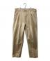 BEAMS PLUS（ビームスプラス）の古着「1 Pleat 80/3 Twill」｜ベージュ