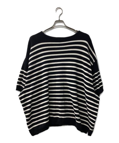 FACETASM（ファセッタズム）FACETASM (ファセッタズム) ニット ホワイト×ブラック サイズ:Lの古着・服飾アイテム