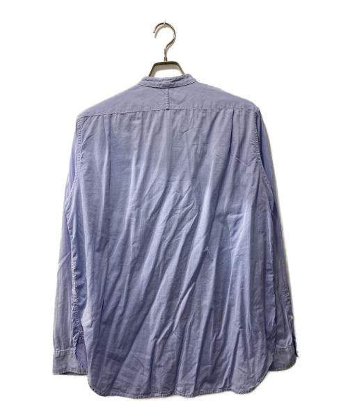 Engineered Garments（エンジニアド ガーメンツ）Engineered Garments (エンジニアド ガーメンツ) バンドカラーシャツ ブルー サイズ:Lの古着・服飾アイテム