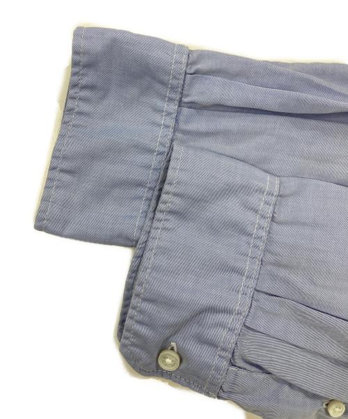Engineered Garments（エンジニアド ガーメンツ）Engineered Garments (エンジニアド ガーメンツ) バンドカラーシャツ ブルー サイズ:Lの古着・服飾アイテム