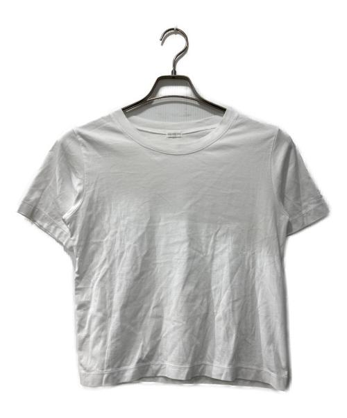 GALERIE VIE（ギャルリーヴィー）GALERIE VIE (ギャルリーヴィー) ファインコットン クルーネックTシャツ ホワイト サイズ:Fの古着・服飾アイテム