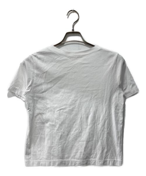 GALERIE VIE（ギャルリーヴィー）GALERIE VIE (ギャルリーヴィー) ファインコットン クルーネックTシャツ ホワイト サイズ:Fの古着・服飾アイテム