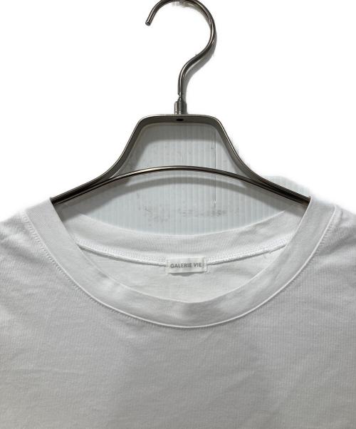 GALERIE VIE（ギャルリーヴィー）GALERIE VIE (ギャルリーヴィー) ファインコットン クルーネックTシャツ ホワイト サイズ:Fの古着・服飾アイテム