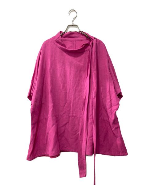 DRESSTERIOR（ドレステリア）DRESSTERIOR (ドレステリア) オーバーシルエットタイブラウス ピンク サイズ:38の古着・服飾アイテム