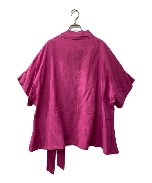 DRESSTERIOR（ドレステリア）DRESSTERIOR (ドレステリア) オーバーシルエットタイブラウス ピンク サイズ:38の古着・服飾アイテム