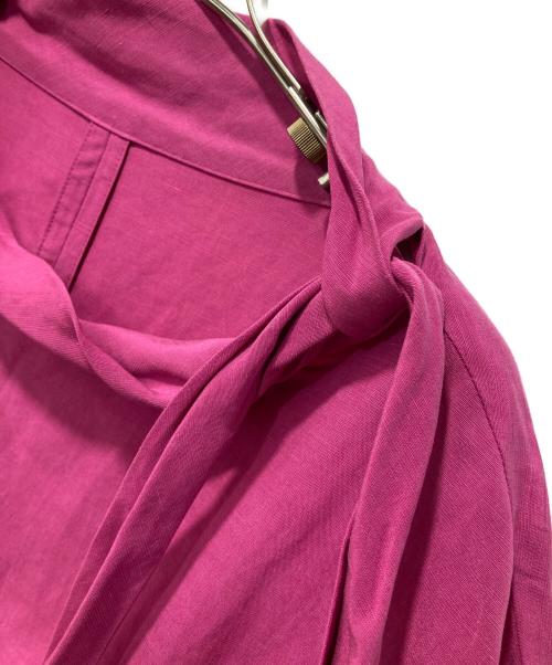 DRESSTERIOR（ドレステリア）DRESSTERIOR (ドレステリア) オーバーシルエットタイブラウス ピンク サイズ:38の古着・服飾アイテム