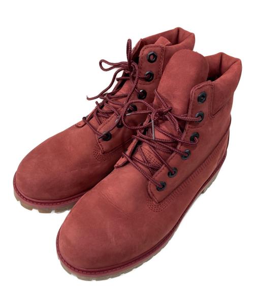 Timberland（ティンバーランド）Timberland (ティンバーランド) 6インチ プレミアム ウォータープルーフ ブーツ レッド サイズ:23.5の古着・服飾アイテム