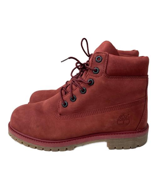 Timberland（ティンバーランド）Timberland (ティンバーランド) 6インチ プレミアム ウォータープルーフ ブーツ レッド サイズ:23.5の古着・服飾アイテム