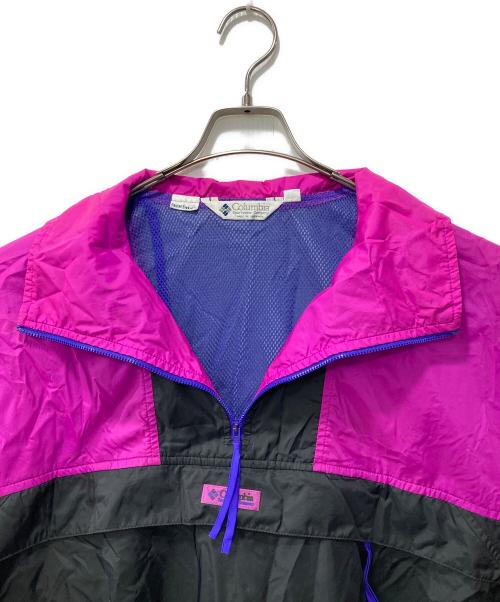 Columbia（コロンビア）Columbia (コロンビア) ハーフジップナイロンプルオーバージャケット パープル サイズ:XLの古着・服飾アイテム