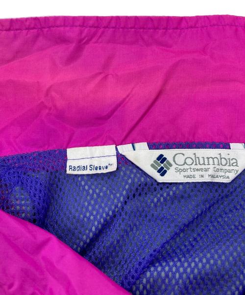 Columbia（コロンビア）Columbia (コロンビア) ハーフジップナイロンプルオーバージャケット パープル サイズ:XLの古着・服飾アイテム