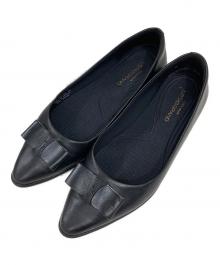 COLE HAAN（コールハーン）の古着「バレエシューズ/リボンパンプス」｜ブラック