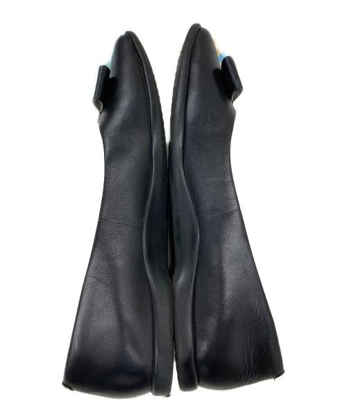COLE HAAN（コールハーン）COLE HAAN (コールハーン) バレエシューズ/リボンパンプス ブラック サイズ:6Bの古着・服飾アイテム