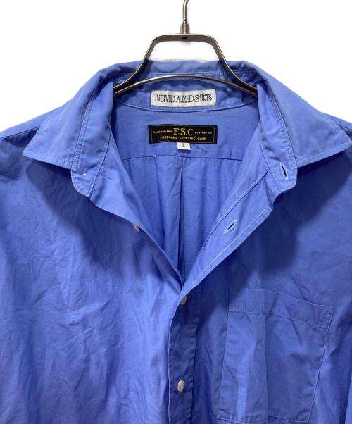 INDIVIDUALIZED SHIRTS（インディビジュアライズドシャツ）INDIVIDUALIZED SHIRTS (インディビジュアライズドシャツ) 長袖シャツ ブルー サイズ:Lの古着・服飾アイテム