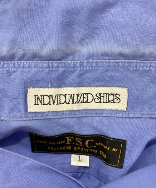 INDIVIDUALIZED SHIRTS（インディビジュアライズドシャツ）INDIVIDUALIZED SHIRTS (インディビジュアライズドシャツ) 長袖シャツ ブルー サイズ:Lの古着・服飾アイテム